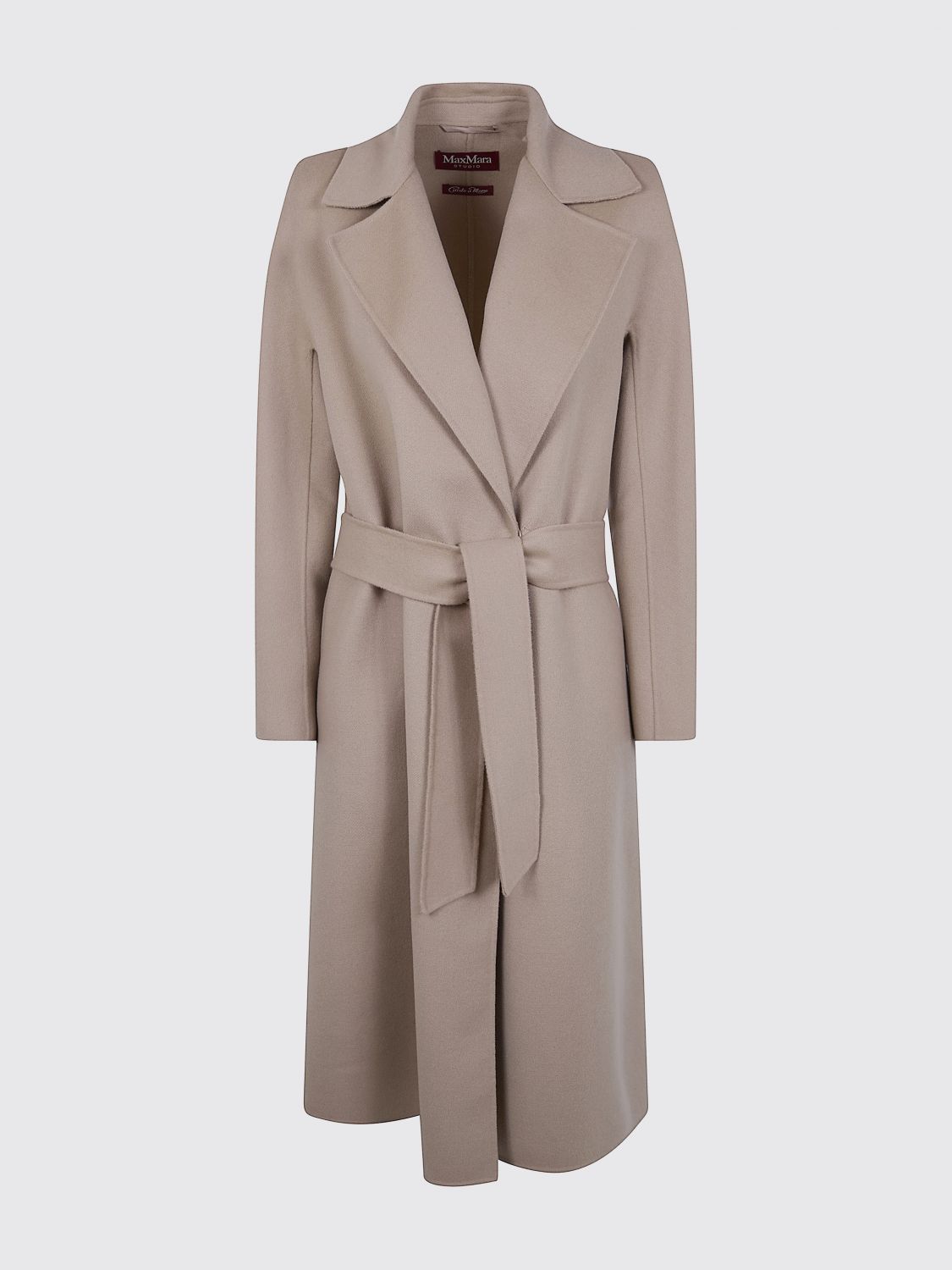 Max Mara Studio Coat Woman Beige MAX MARA STUDIO