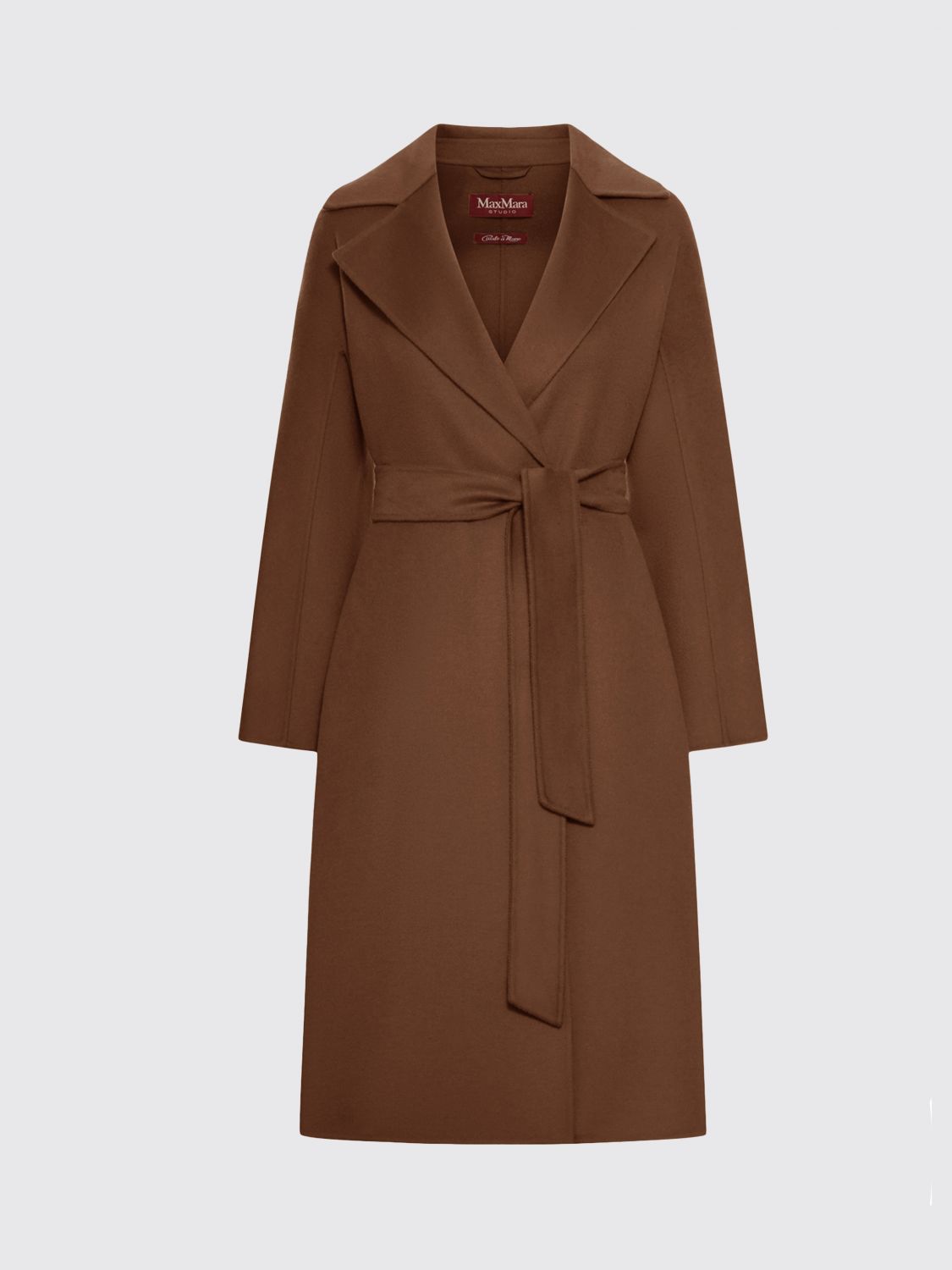 Max Mara Studio Coat Woman Brown MAX MARA STUDIO
