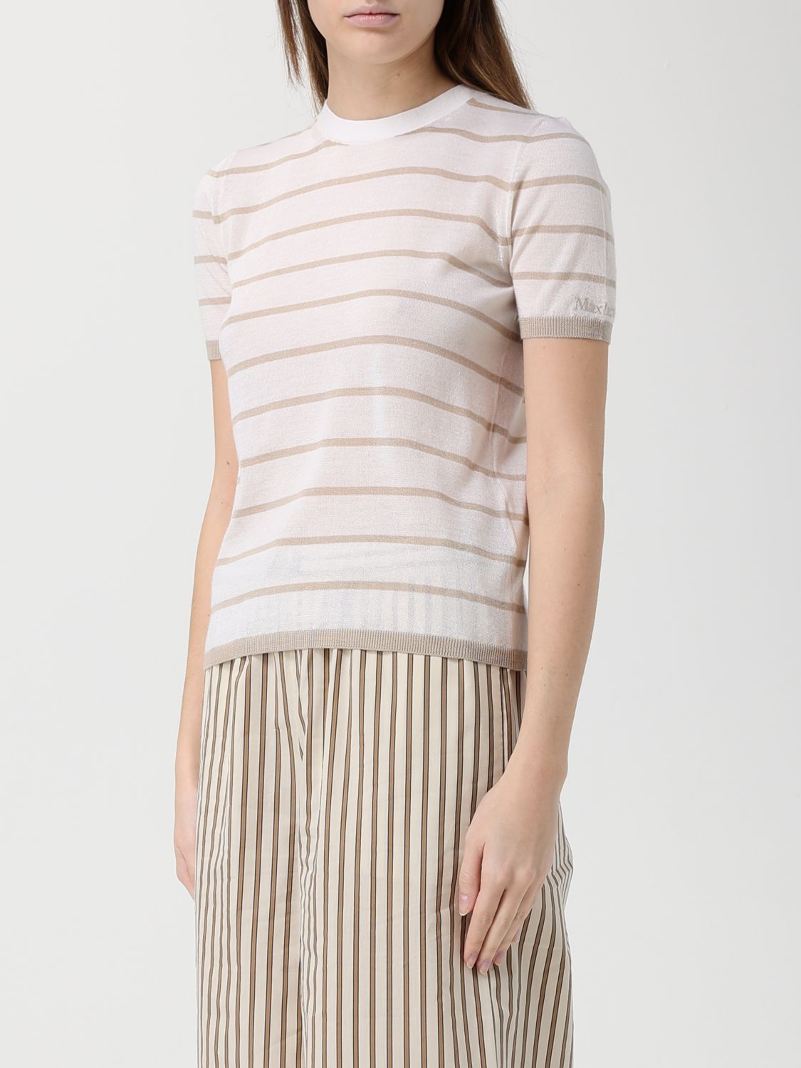 Max Mara T-Shirt Woman Beige MAX MARA