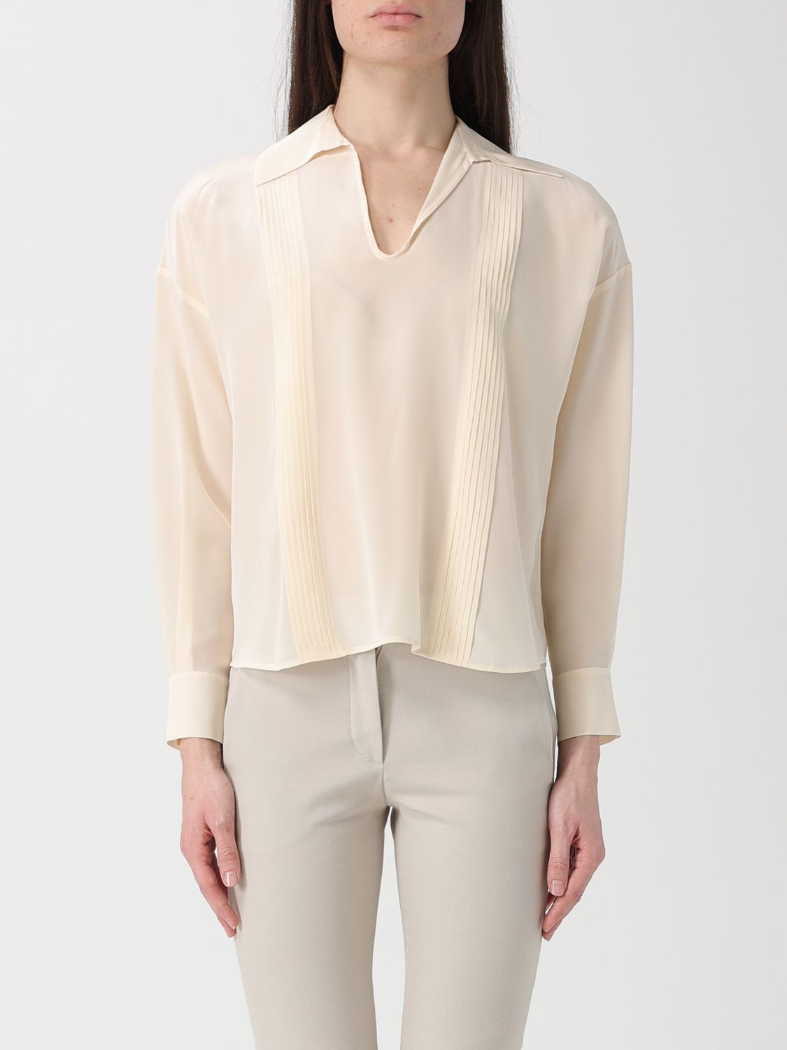 Max Mara Studio Shirt Woman Beige MAX MARA STUDIO