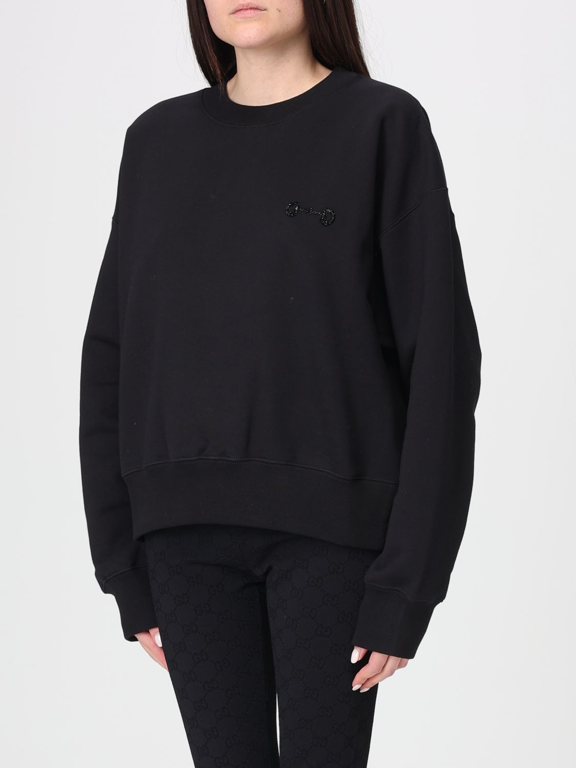 Gucci Sweatshirt Woman Black GUCCI
