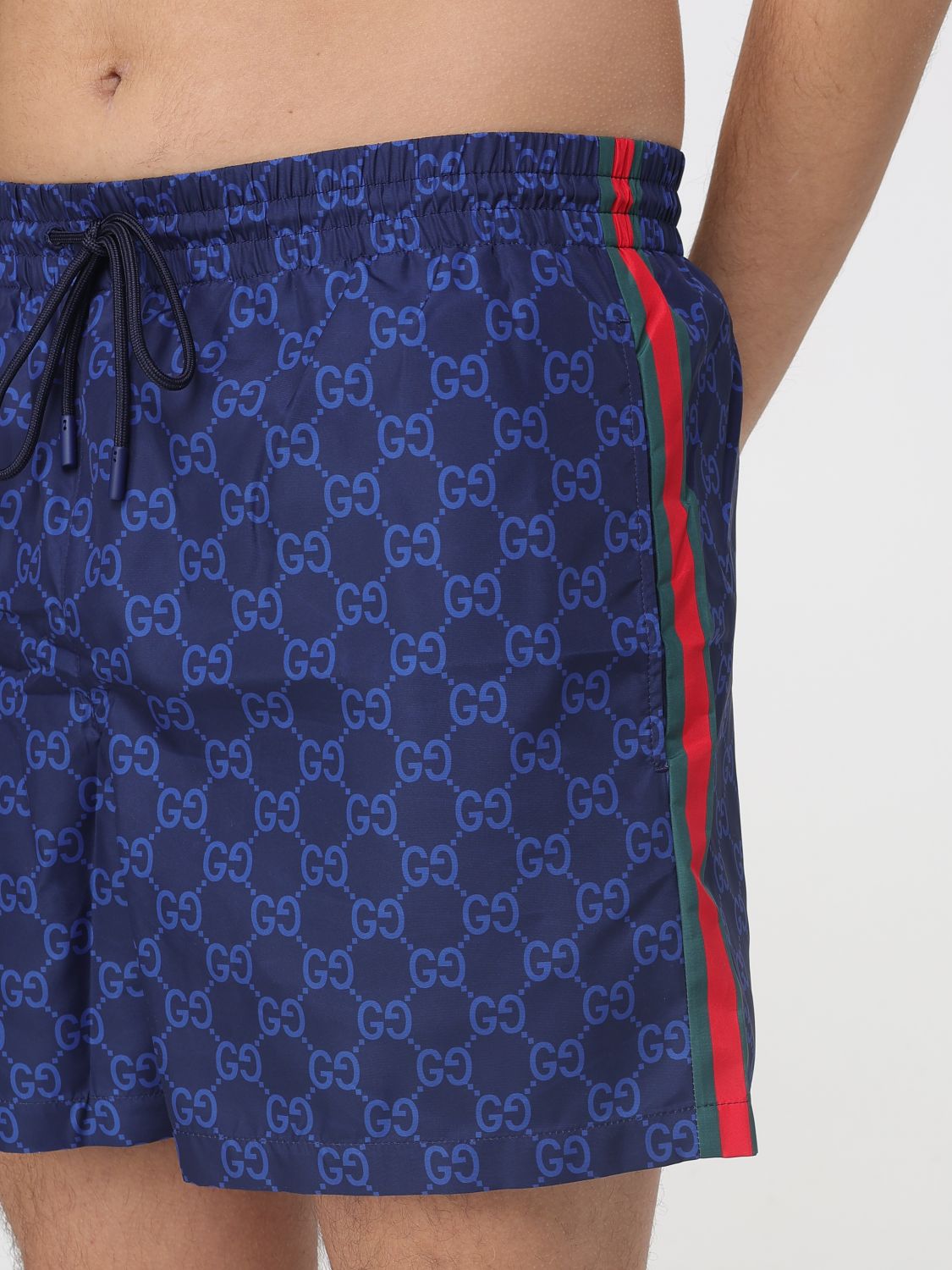 Gucci Swimsuit Men Blue GUCCI