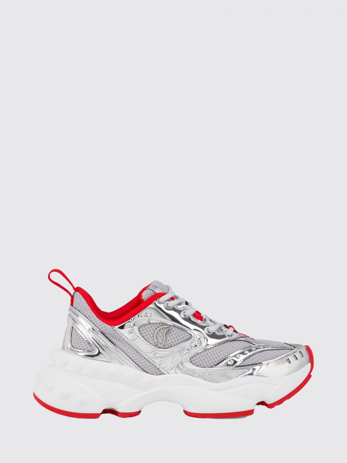Christian Louboutin Sneakers Men Silver CHRISTIAN LOUBOUTIN