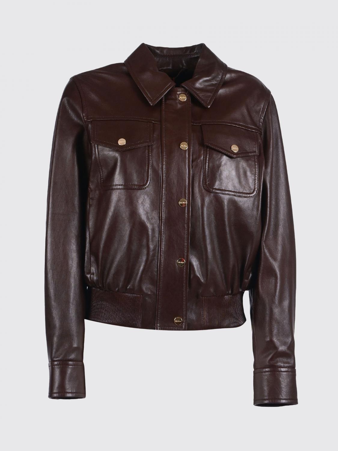 Max Mara Studio Jacket Woman Brown MAX MARA STUDIO