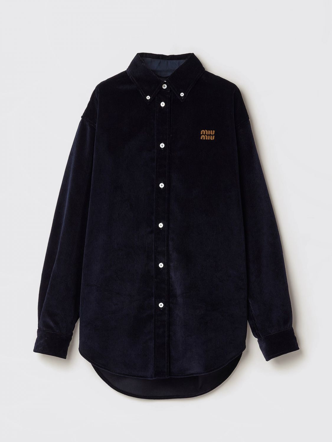 Miu Miu Shirt Woman Blue MIU MIU