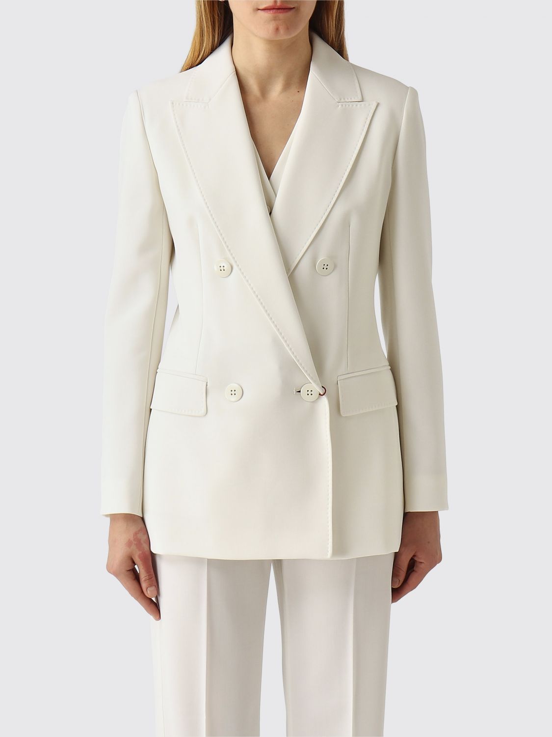 Max Mara Studio Jacket Woman White MAX MARA STUDIO