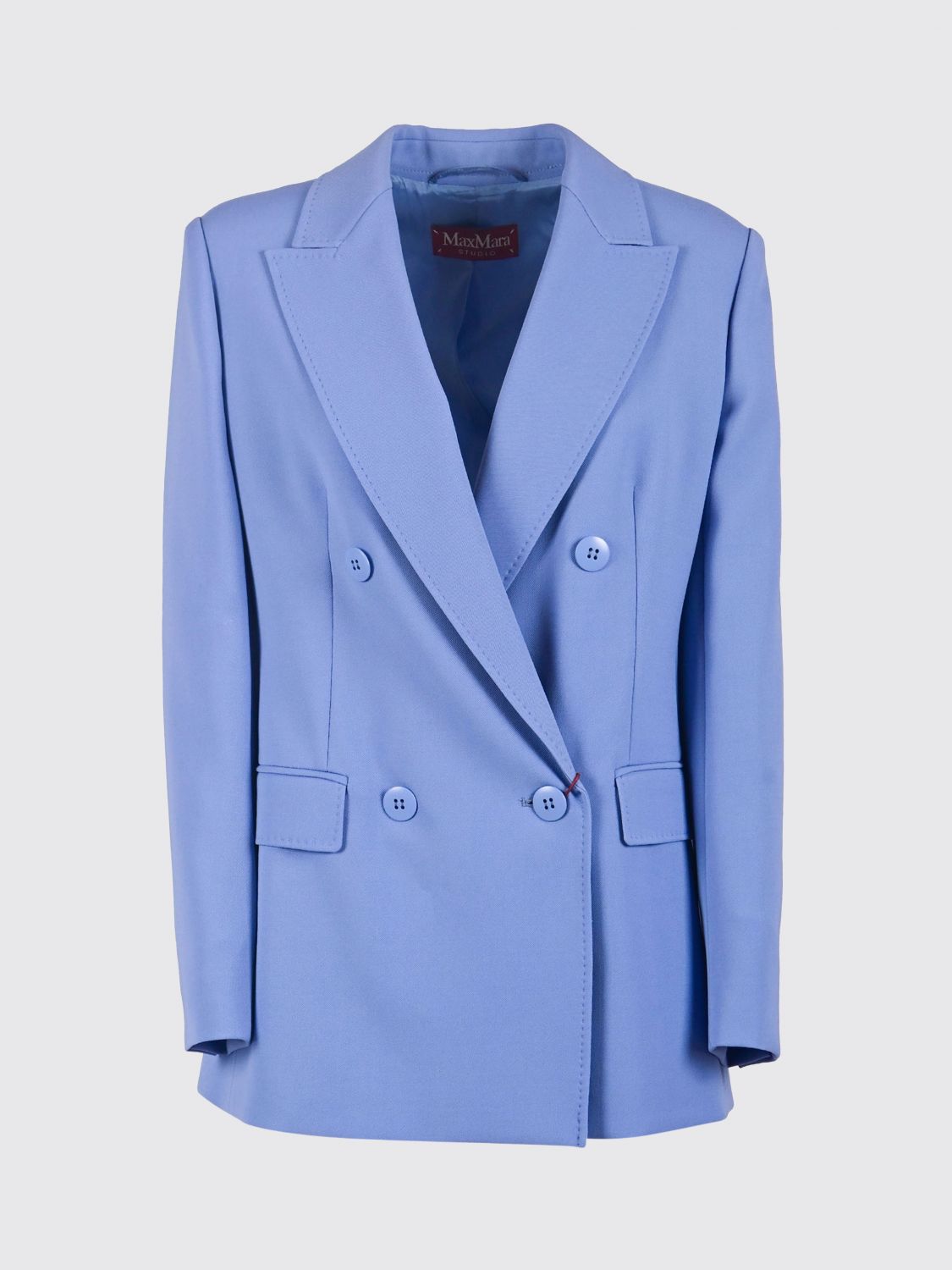 Max Mara Studio Jacket Woman Gnawed Blue
