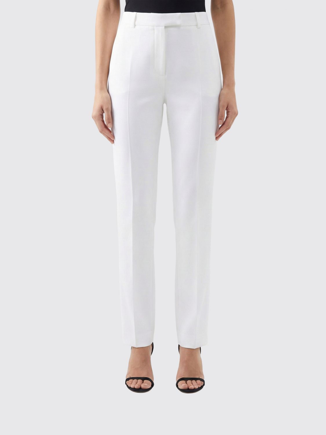 Max Mara Studio Pants Woman White MAX MARA STUDIO