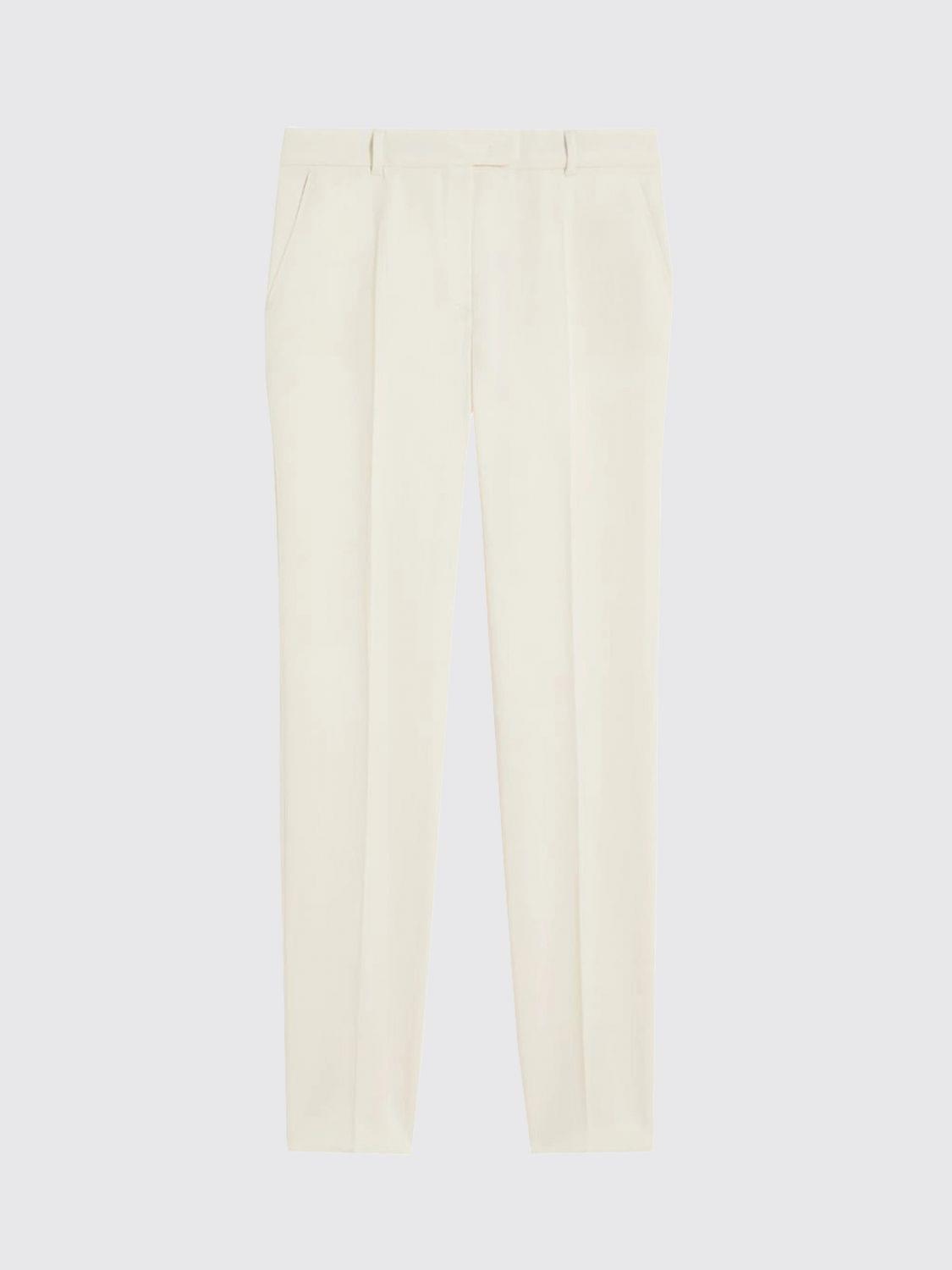 Max Mara Studio Pants Woman Yellow Cream MAX MARA STUDIO