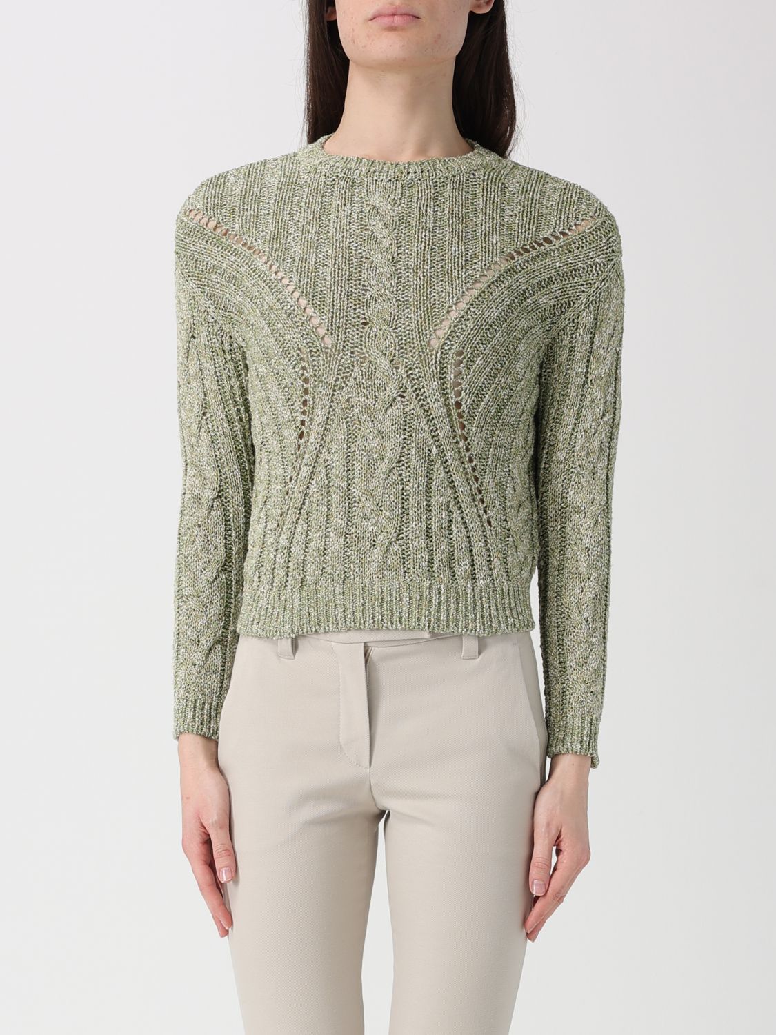 Max Mara Studio Sweater Woman Green MAX MARA STUDIO