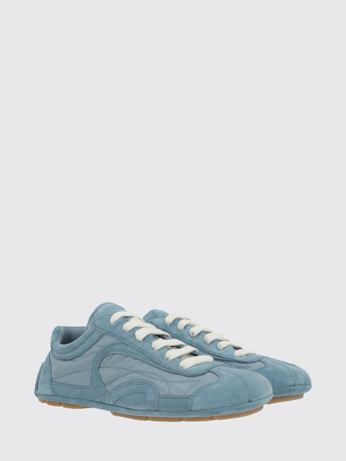Prada Sneakers Woman Gnawed Blue PRADA