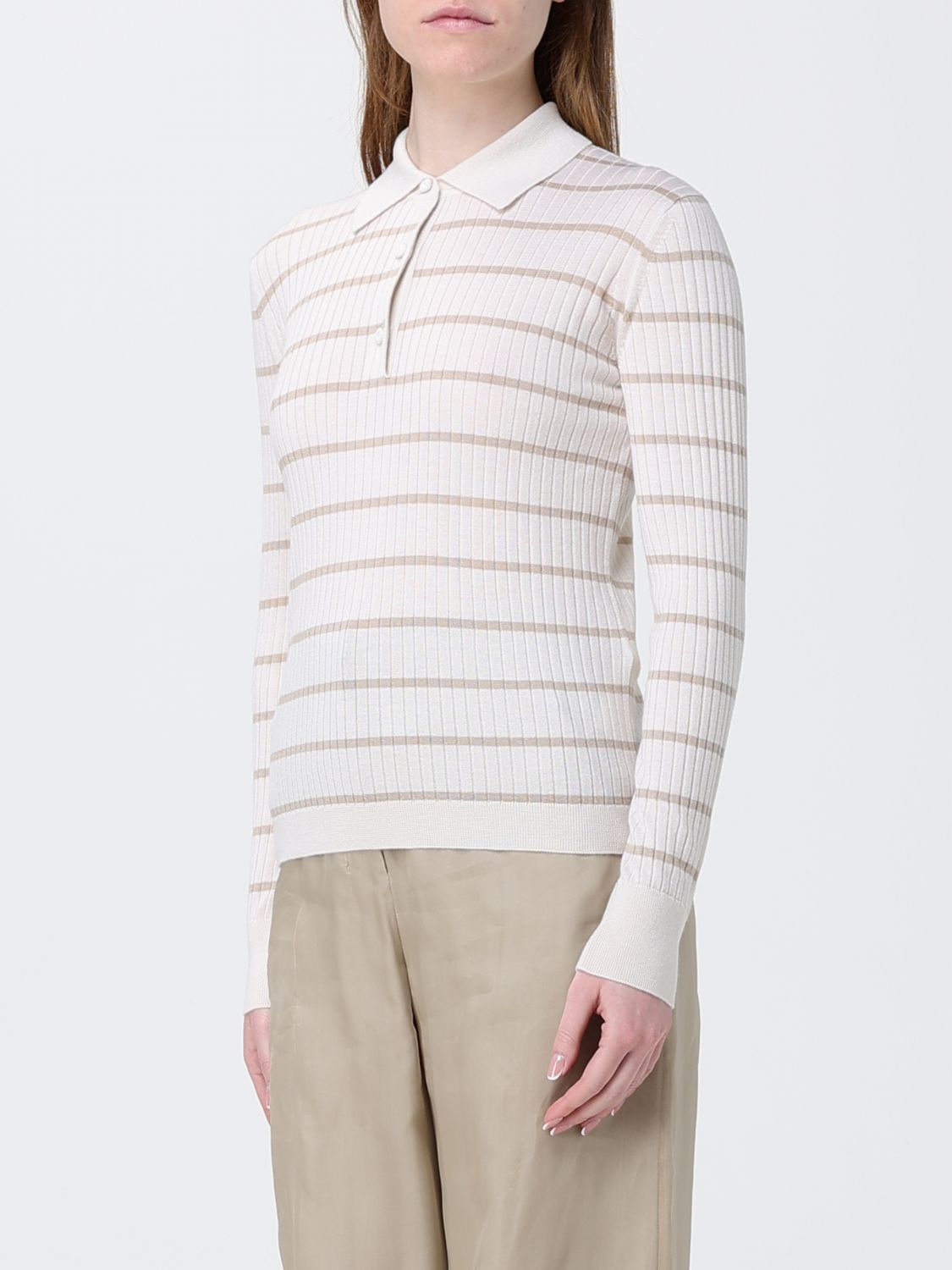 Max Mara Polo Shirt Woman Beige MAX MARA
