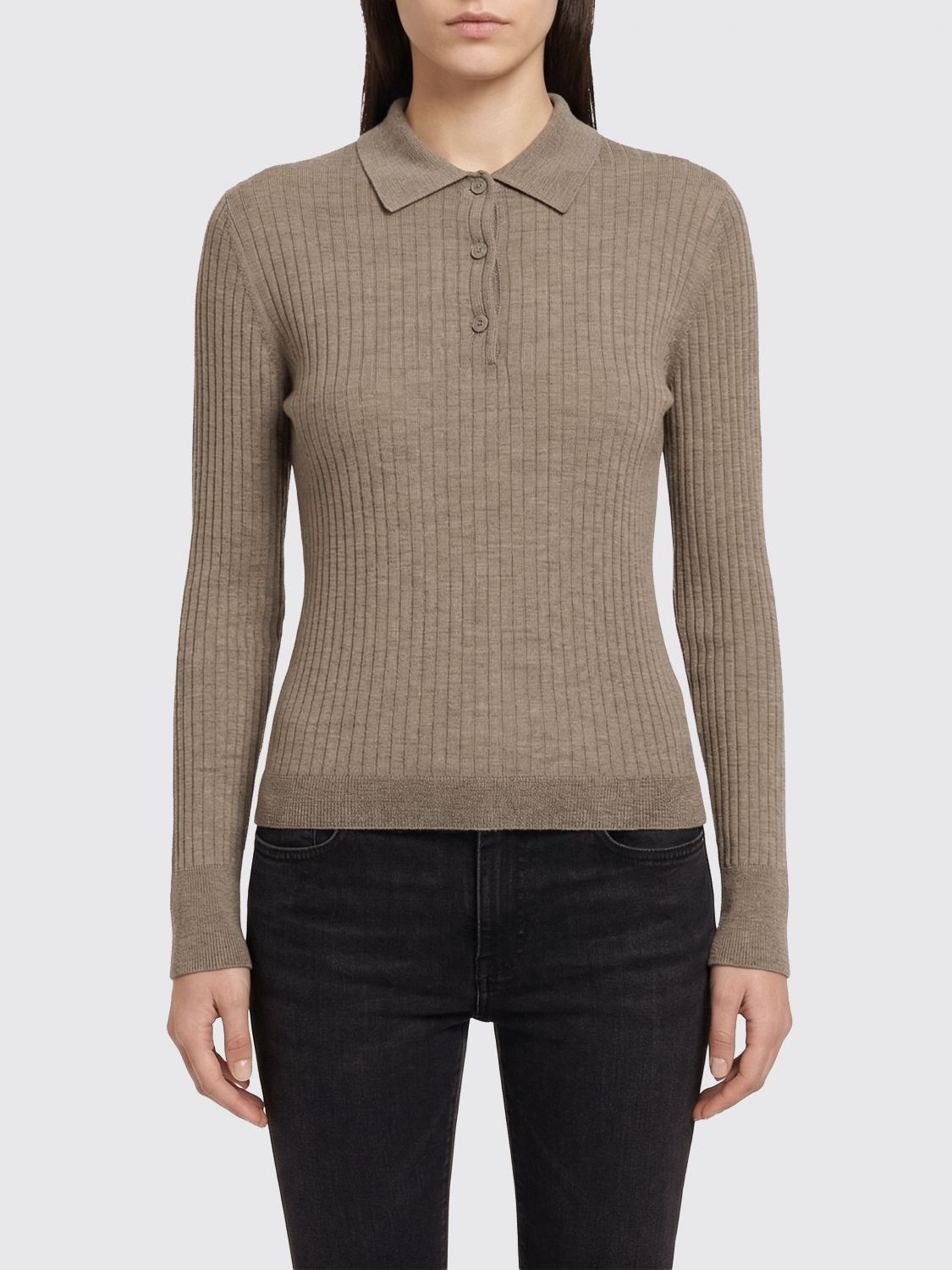 Max Mara Polo Shirt Woman Brown MAX MARA