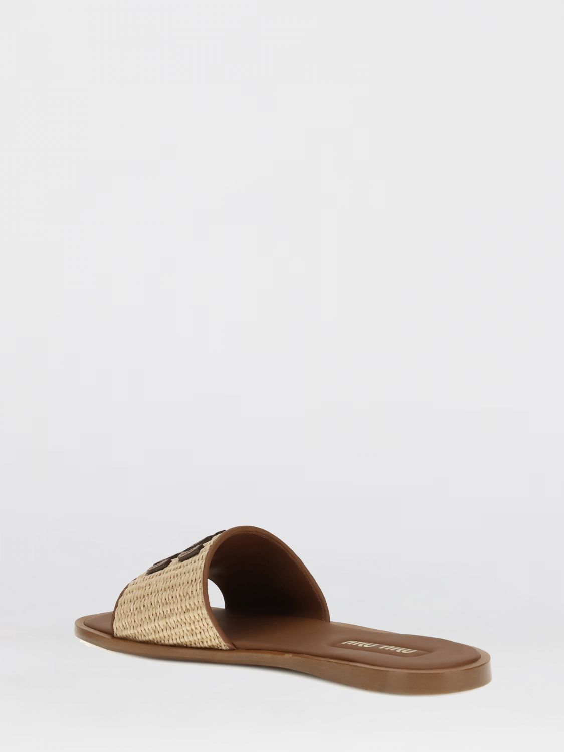 Miu Miu Heeled Sandal Woman Natural MIU MIU
