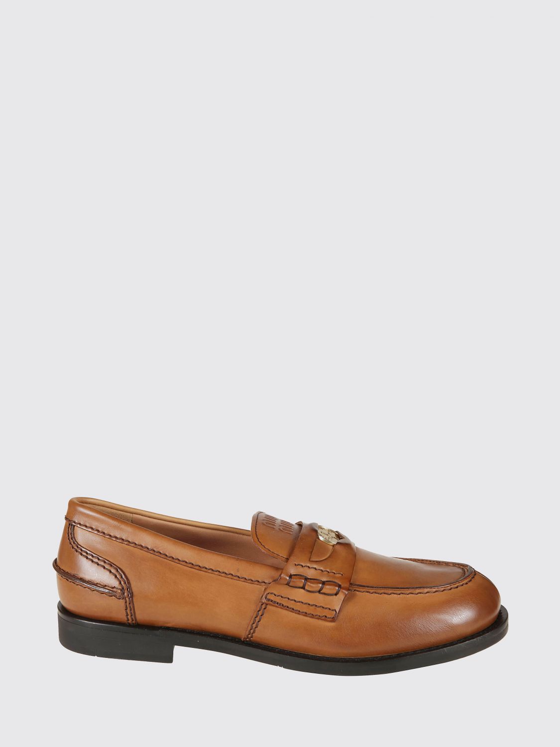 Miu Miu Loafer Woman Brown MIU MIU