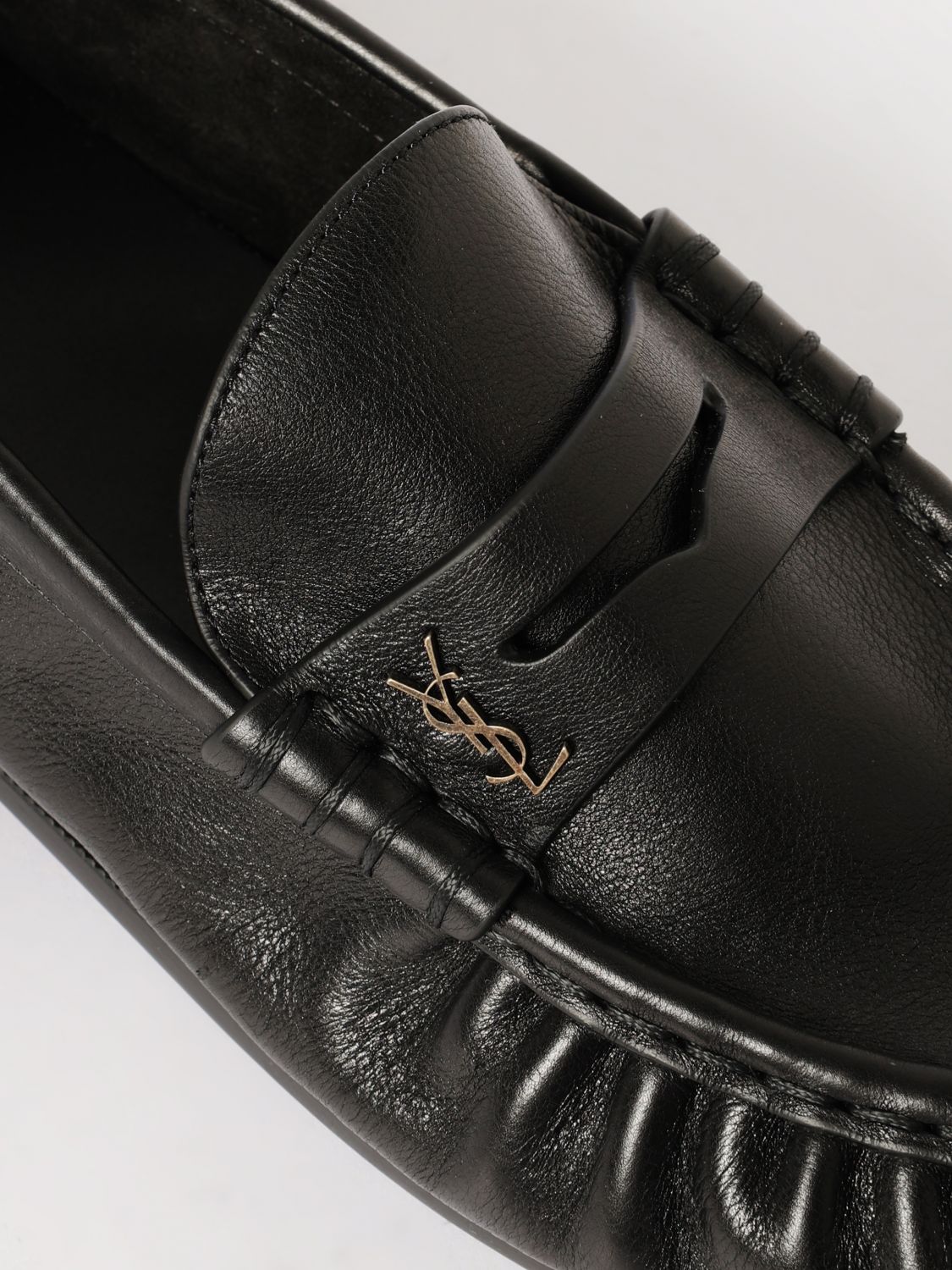 Saint Laurent Loafers Men Black SAINT LAURENT