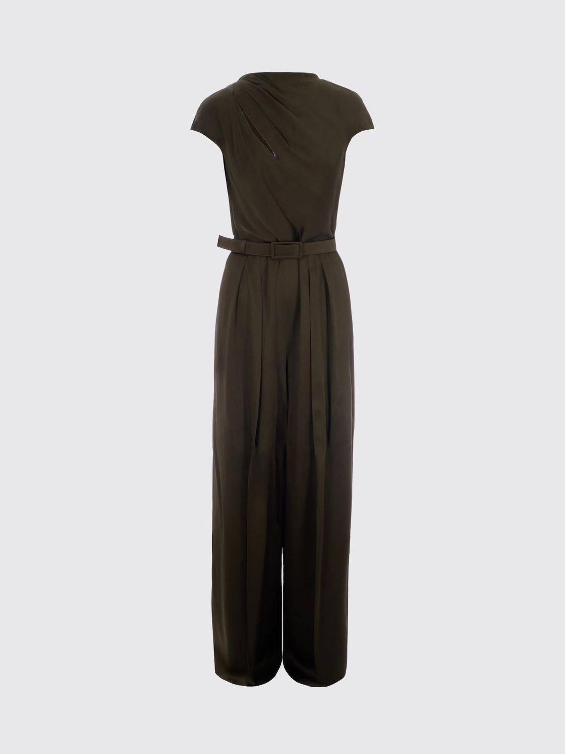 Viscose Jumpsuit With Belt Max Mara Studio MAX MARA STUDIO