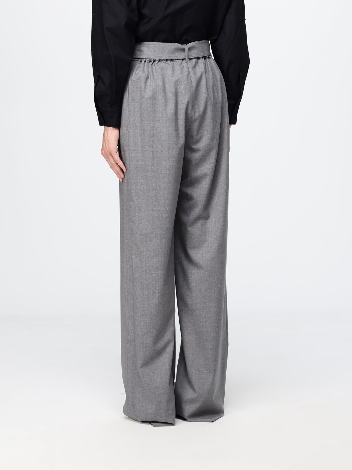 Max Mara Pants Woman Grey MAX MARA