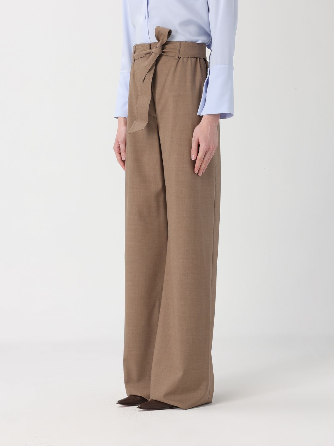 Max Mara Pants Woman Brown MAX MARA