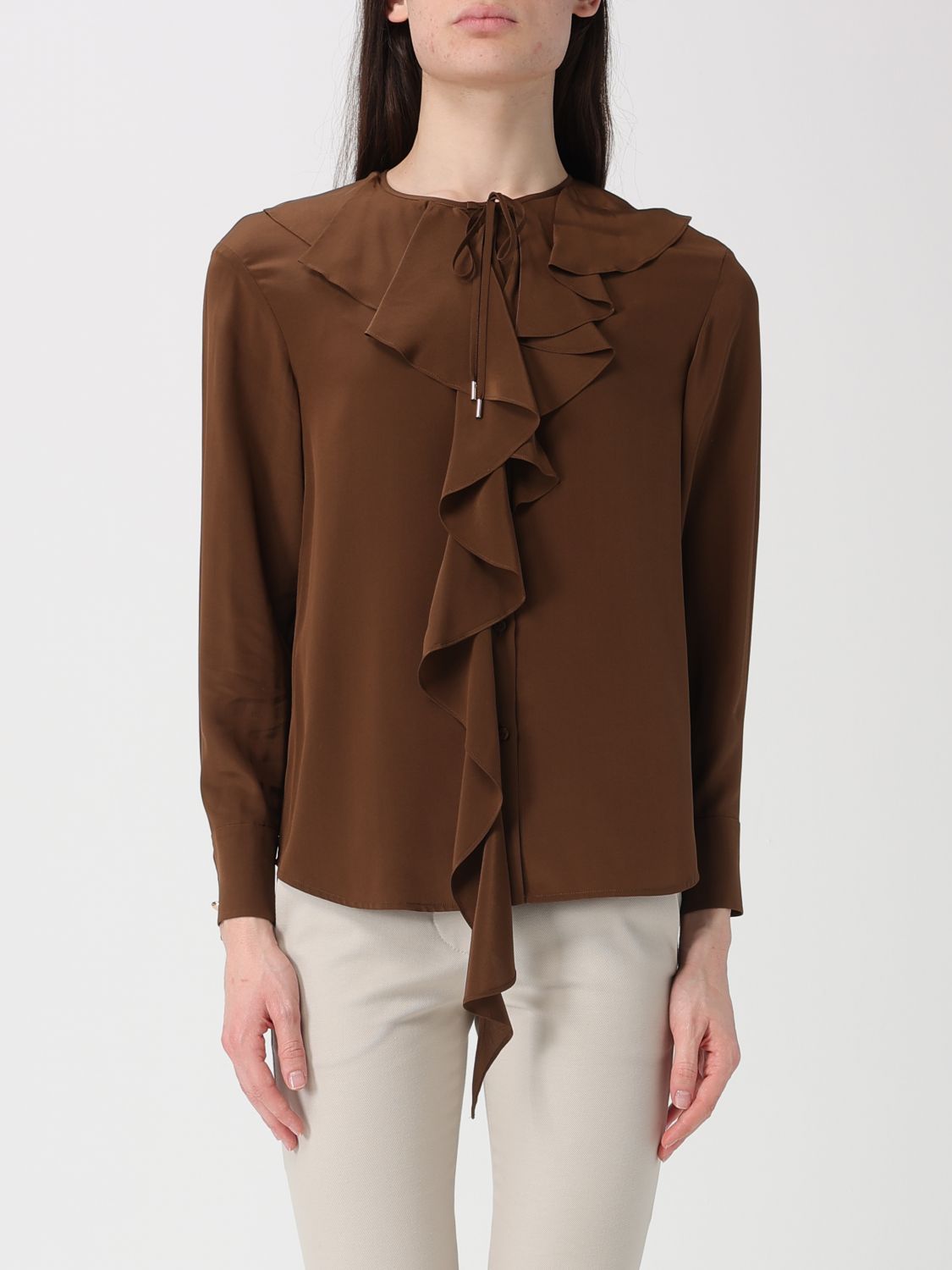 Max Mara Studio Top Woman Cocoa MAX MARA STUDIO