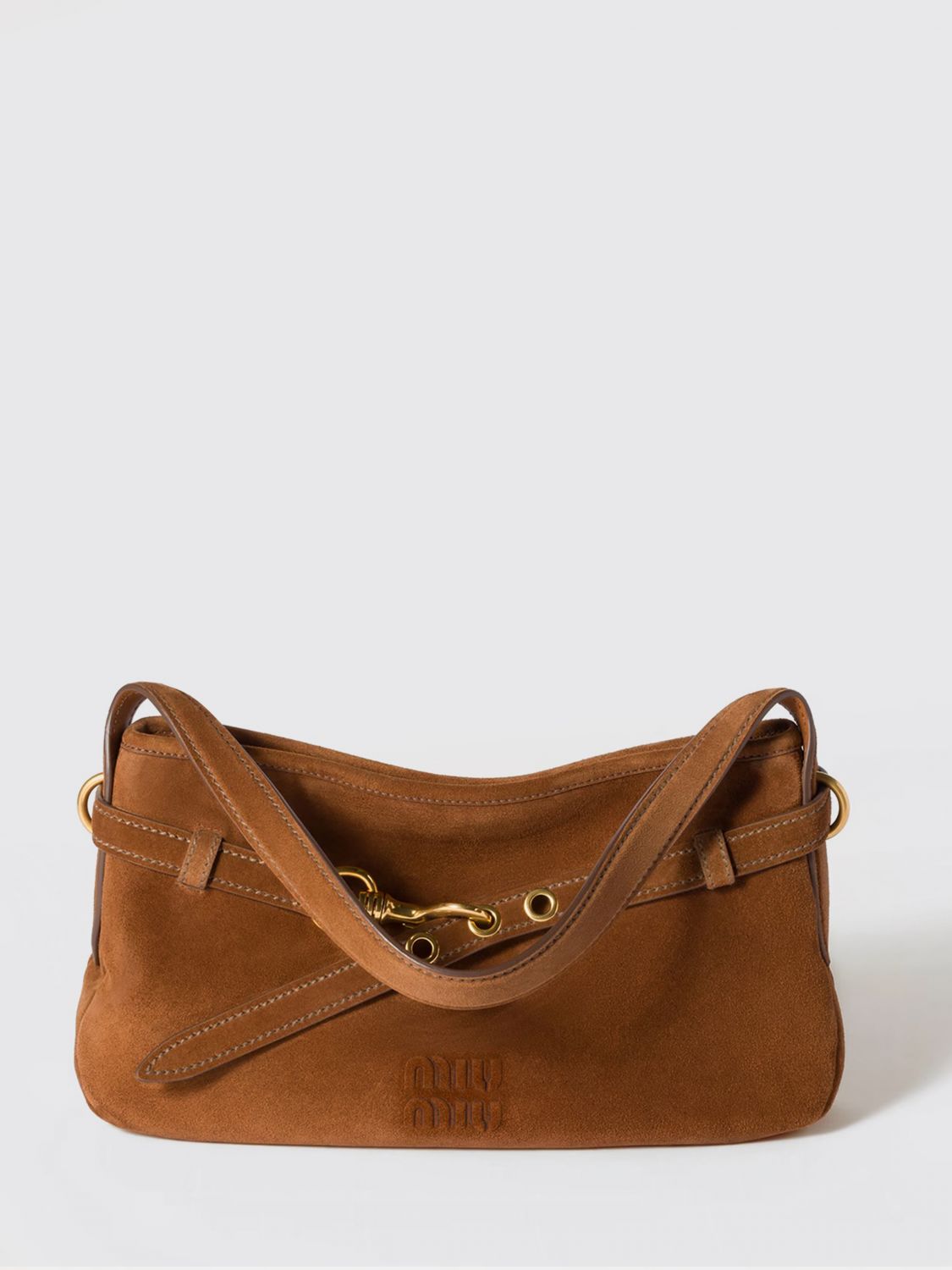 Miu Miu Shoulder Bag Woman Brown MIU MIU