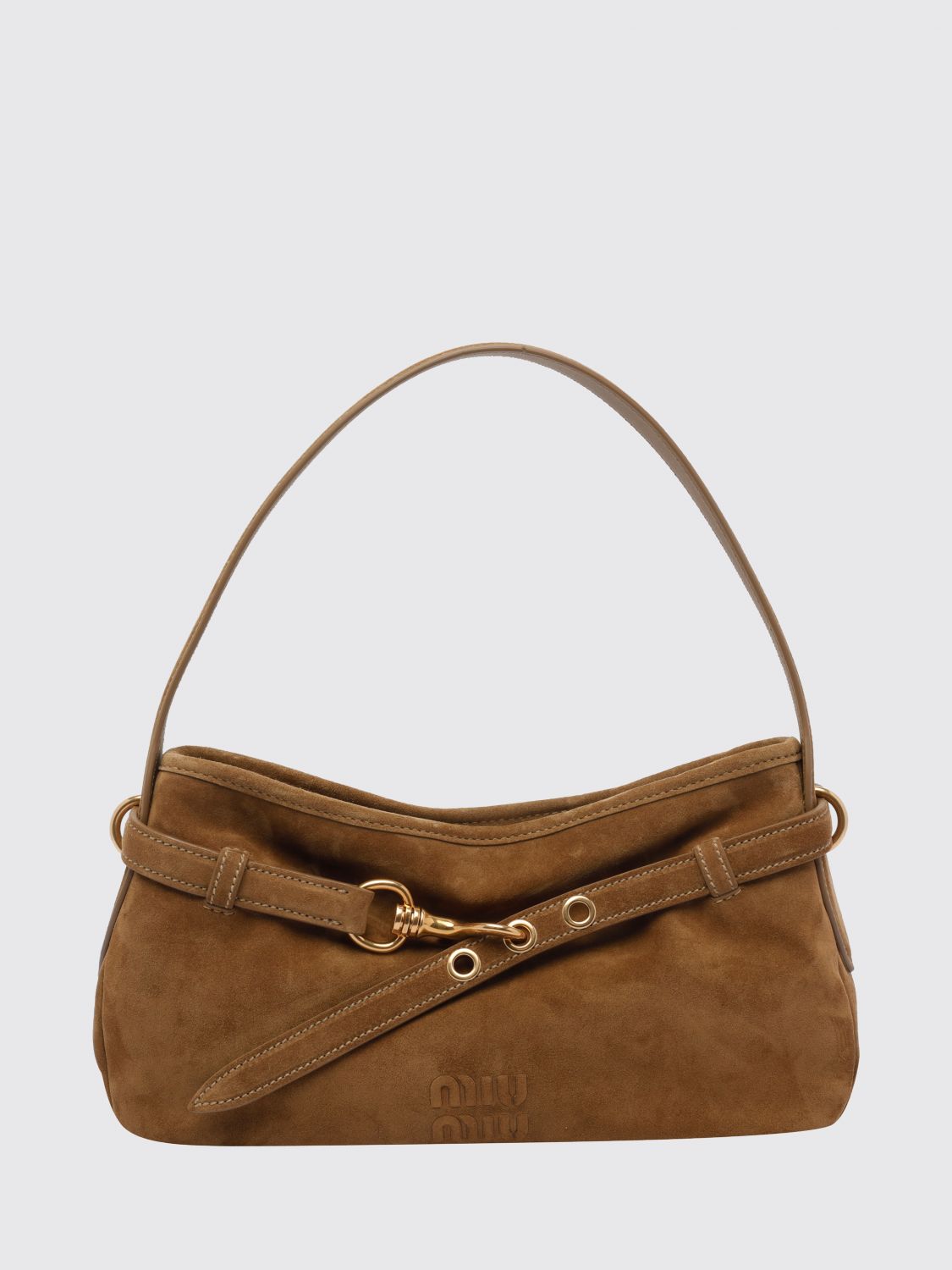 Miu Miu Shoulder Bag Woman Camel MIU MIU