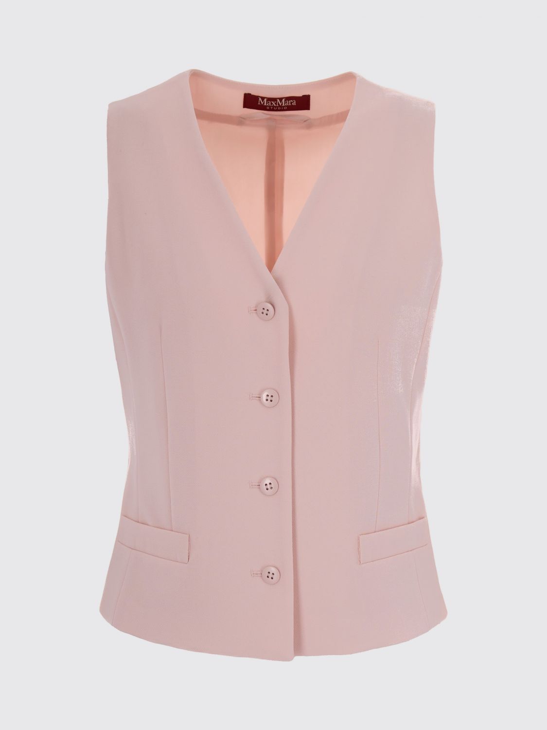 Max Mara Studio Waistcoat Woman Pink MAX MARA STUDIO