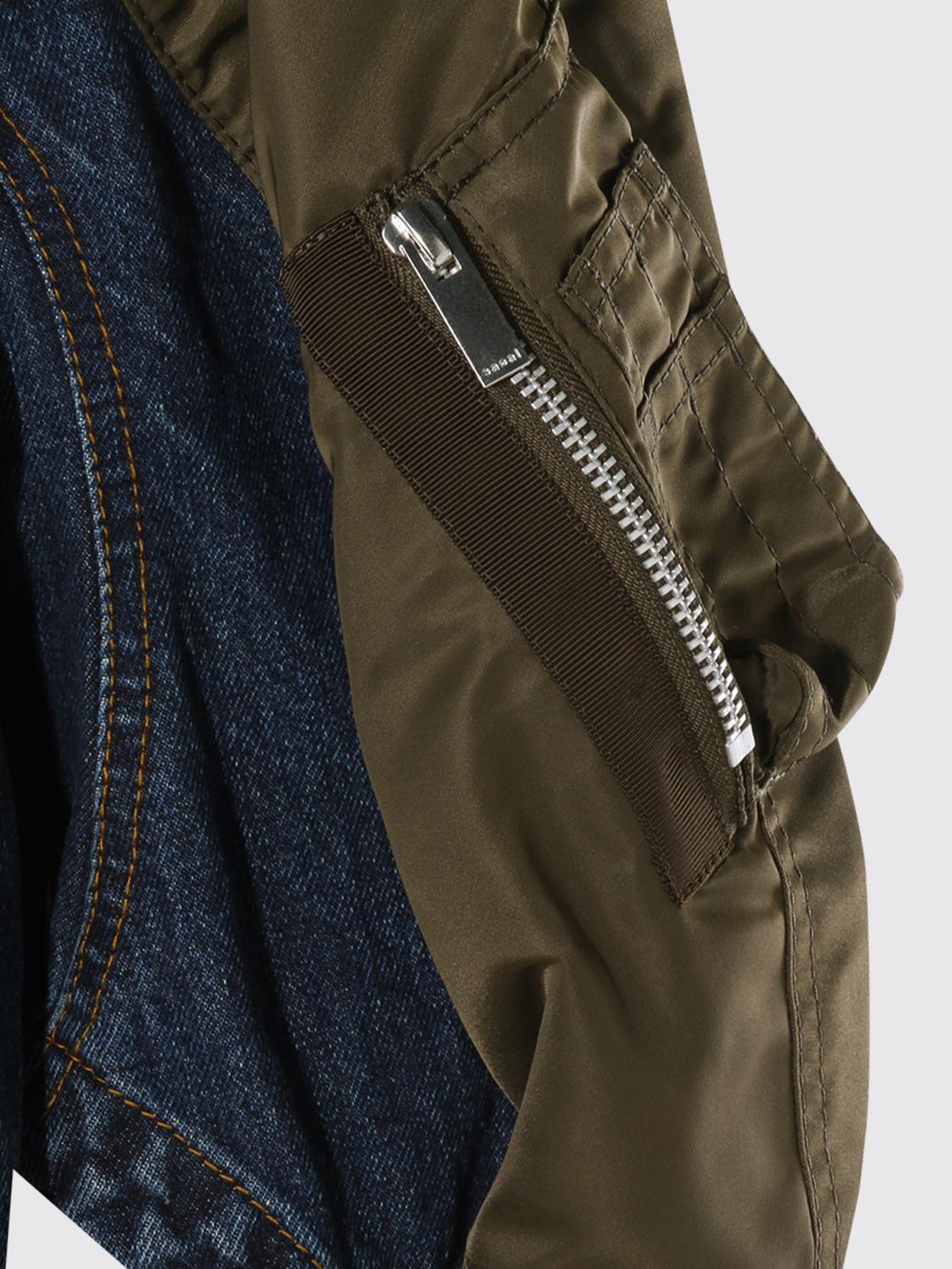 Sacai Women Denim X Nylon Twill Jacket SACAI