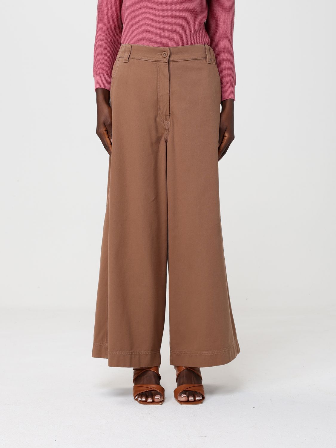 Weekend Max Mara Pants Woman Leather WEEKEND MAX MARA