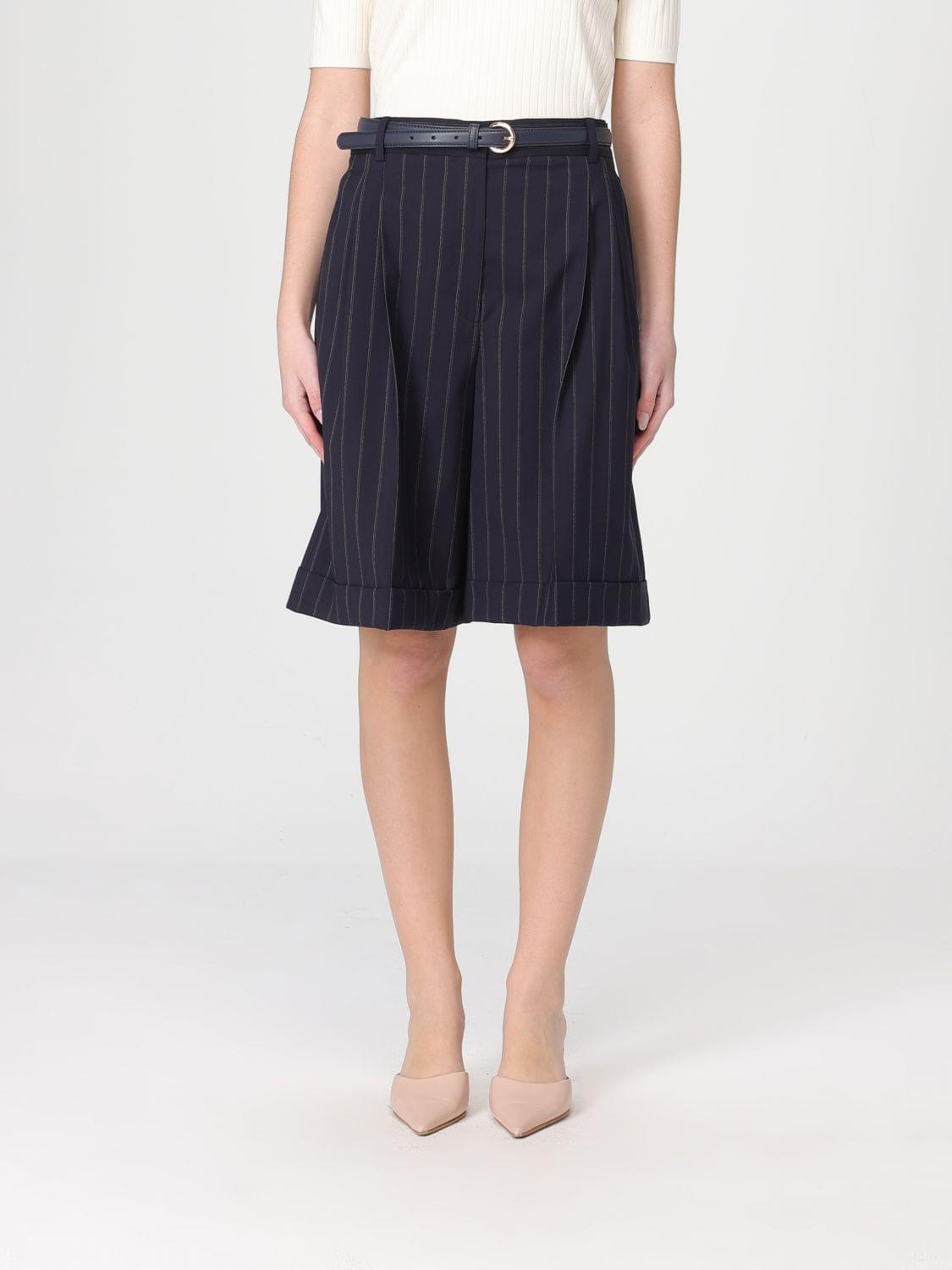 Max Mara Studio Shorts Woman Blue MAX MARA STUDIO