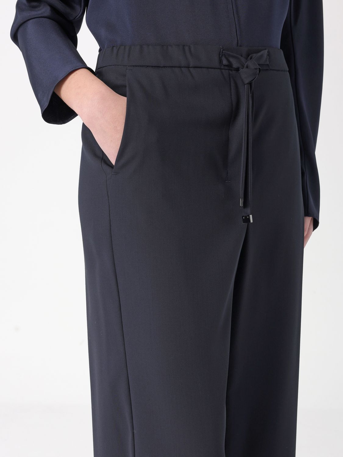 Max Mara Women Gabardine Wide-Leg Trousers Max Mara MAX MARA