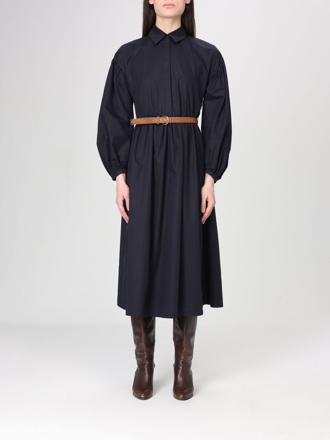 Max Mara Studio Dress Woman Blue MAX MARA STUDIO