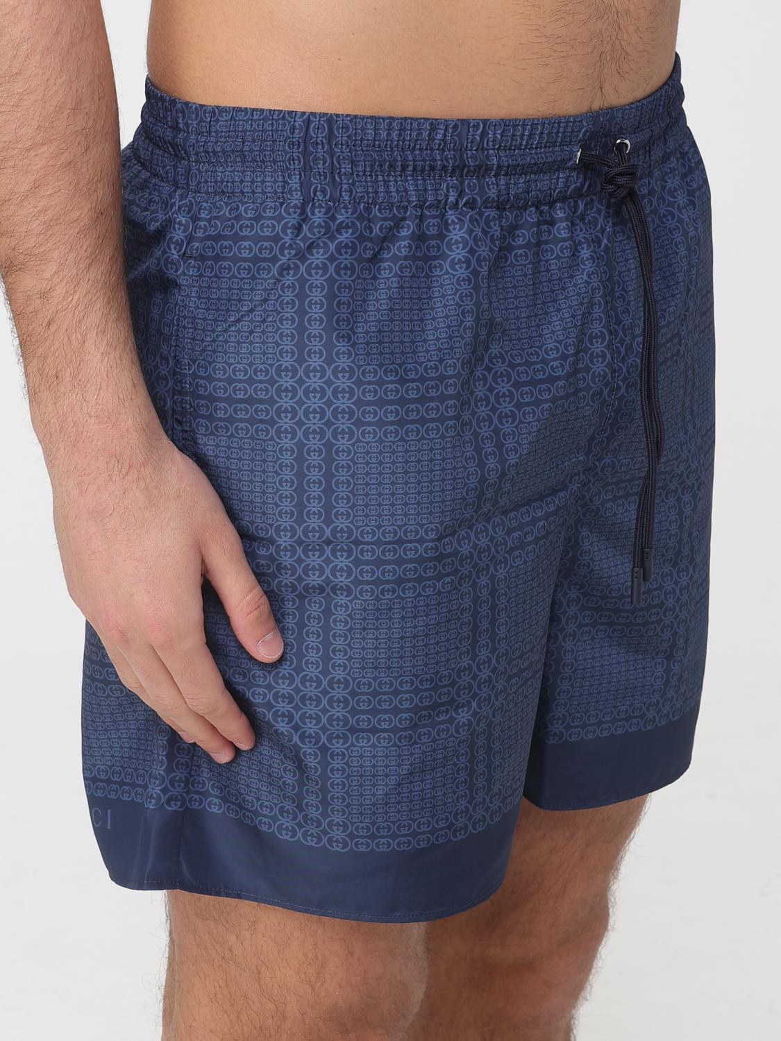 Gucci Swimsuit Men Blue GUCCI