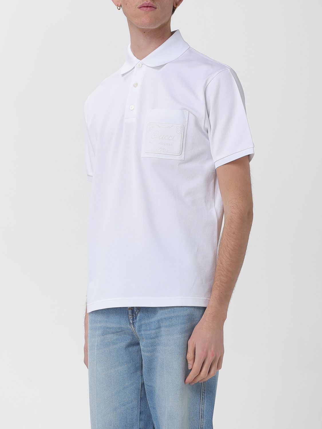 Gucci Polo Shirt Men White GUCCI