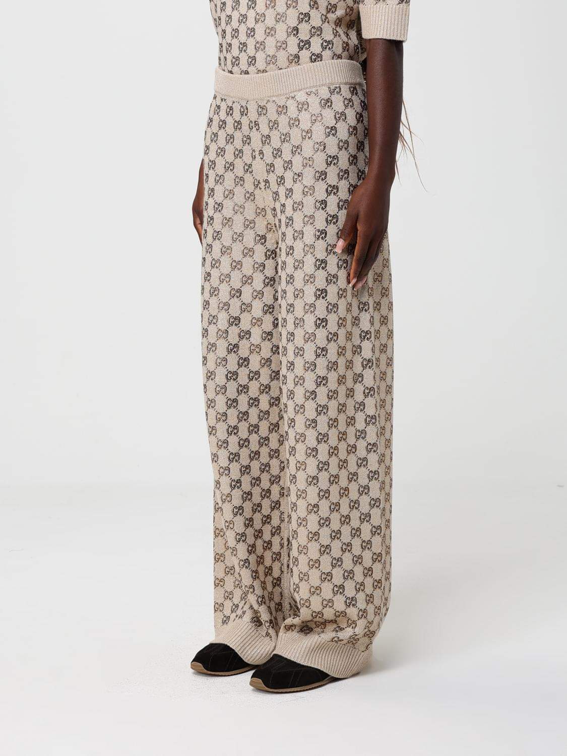 Gucci Women Gucci Women Gg Supreme Wool Trousers Gucci GUCCI
