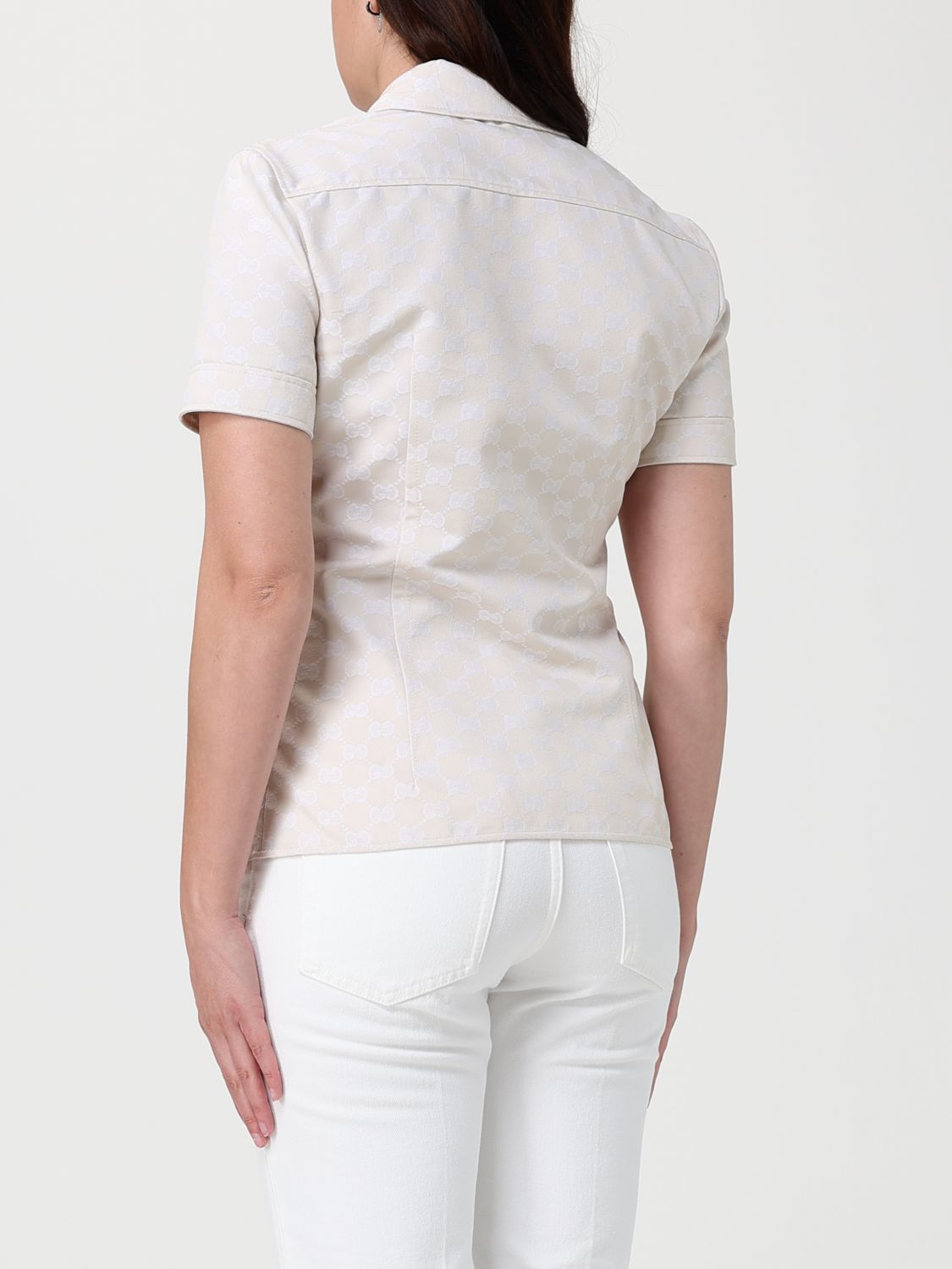Gucci Shirt Woman Beige GUCCI