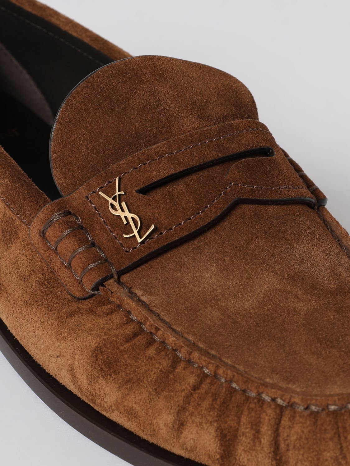 Saint Laurent Loafers Men Brown SAINT LAURENT