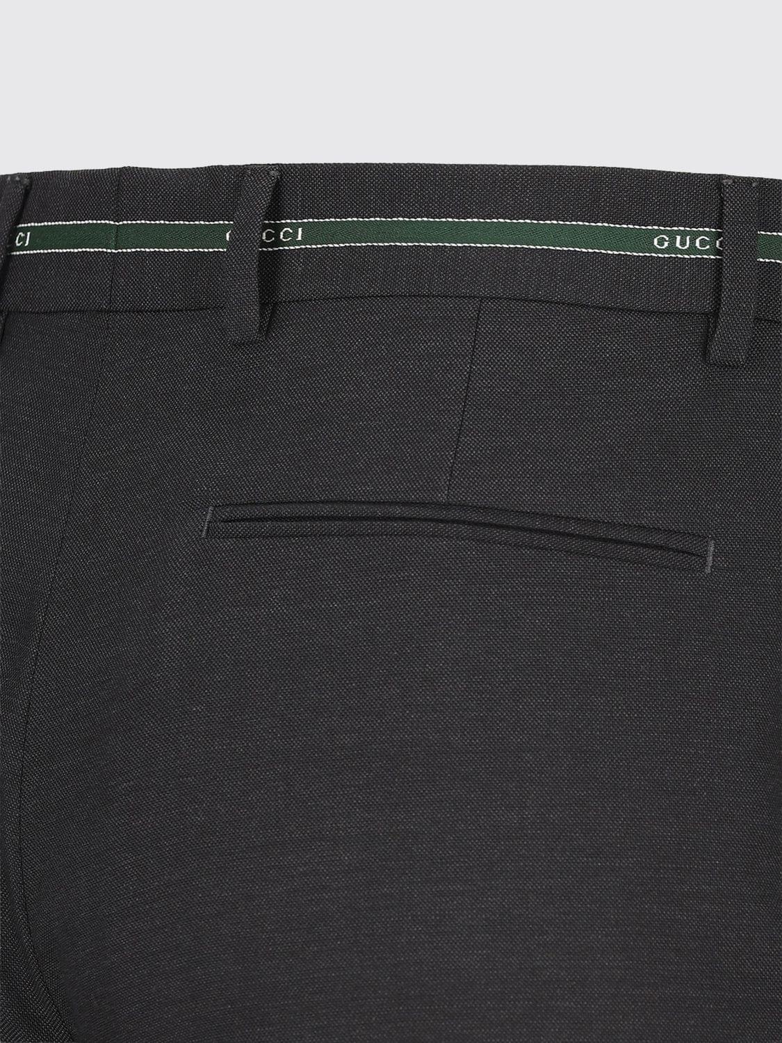 Gucci Pants Men Grey GUCCI