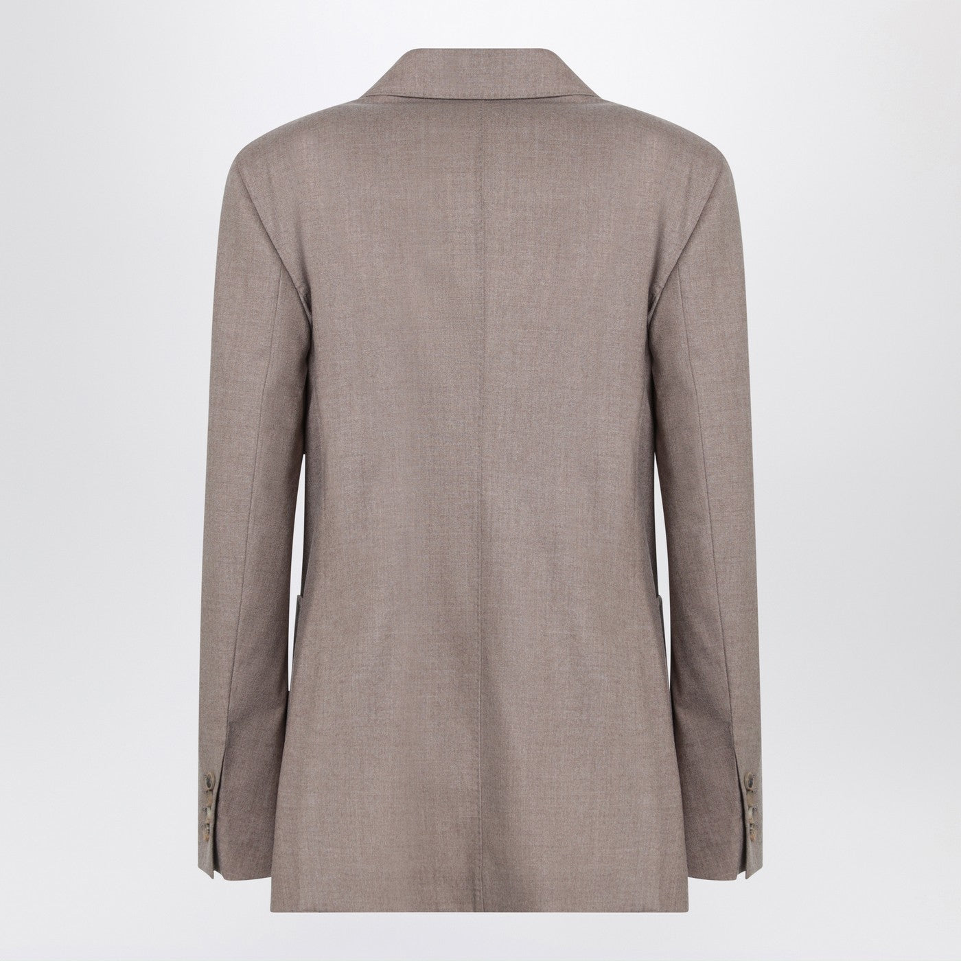 Max Mara Double-Breasted Cashmere Jacket In Dove Color Women MAX MARA