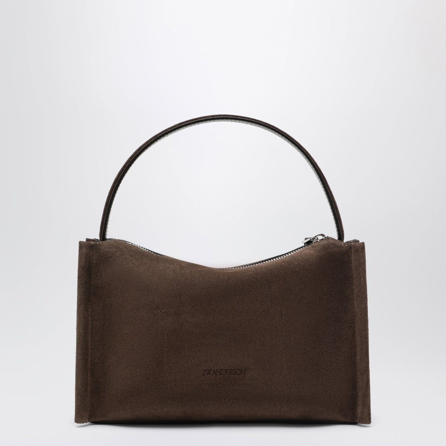 Jw Anderson Small Loafer Bag In Brown Suede Leather Women J.W. ANDERSON