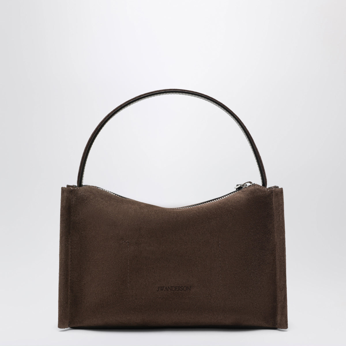 Jw Anderson Small Loafer Bag In Brown Suede Leather Women J.W. ANDERSON