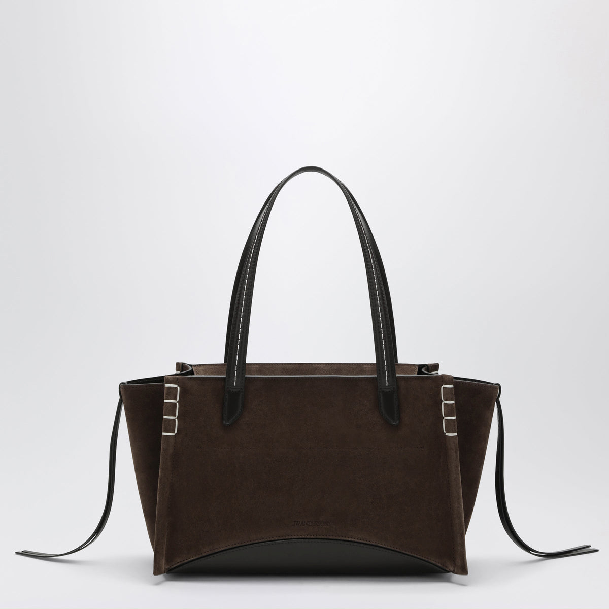 Jw Anderson Elongated Loafer Cabas Bag In Brown Suede Women J.W. ANDERSON