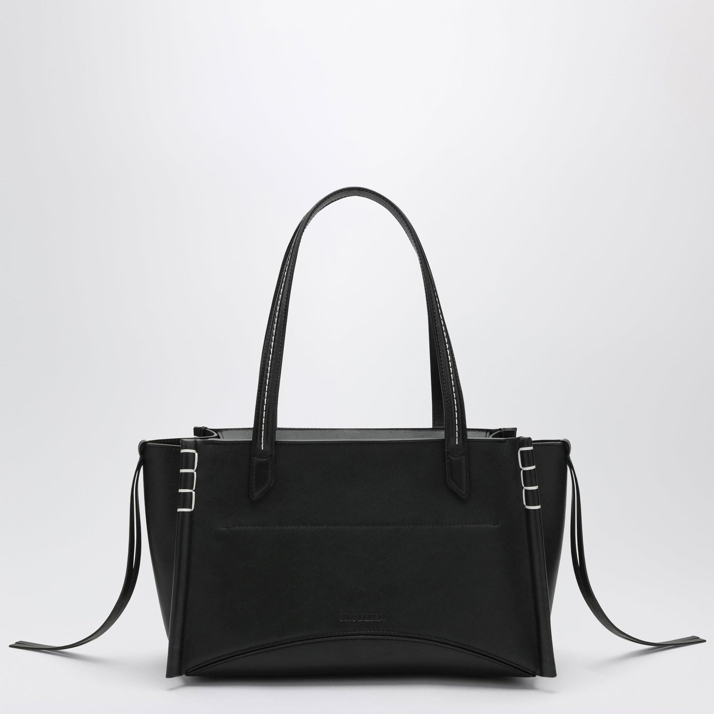 Jw Anderson Elongated Loafer Cabas Bag In Black Leather Women J.W. ANDERSON