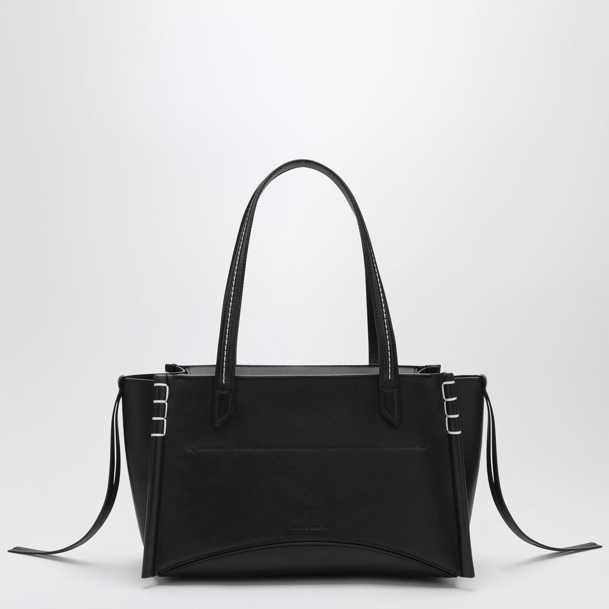 Jw Anderson Elongated Loafer Cabas Bag In Black Leather Women J.W. ANDERSON