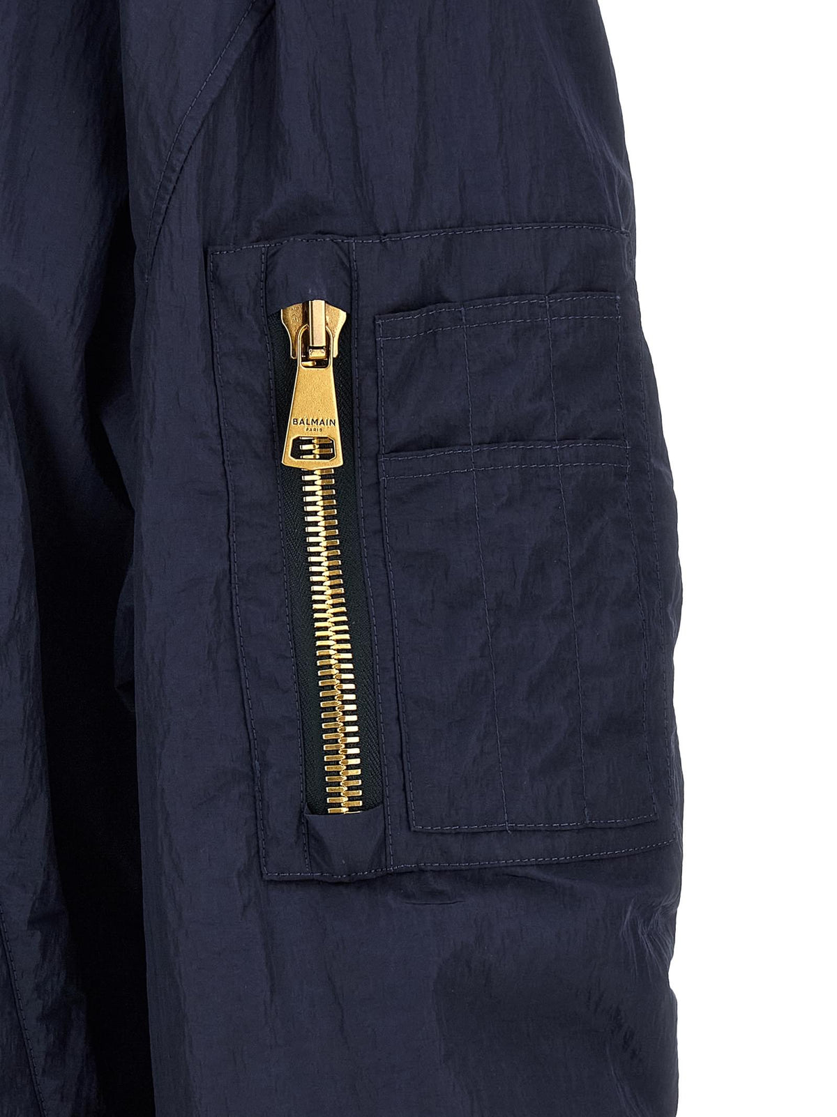 Balmain Men Logo Embroidery Bomber Jacket BALMAIN