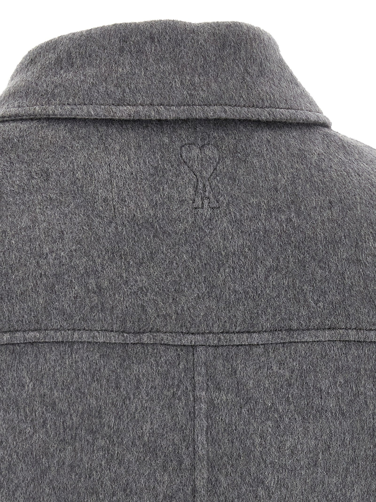 Ami Paris Men Grey Boule Jacket AMI PARIS