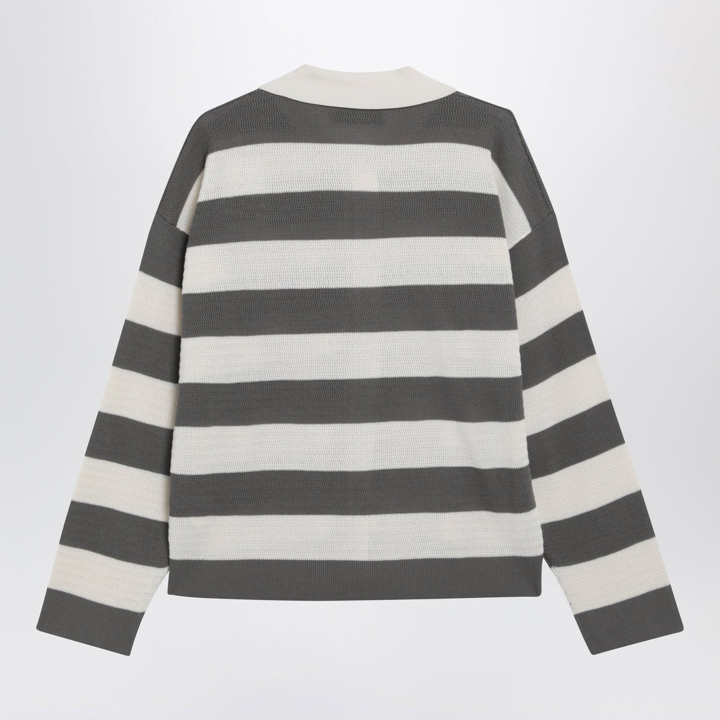 Ami Paris Ami De Coeur Striped Cotton Knit Cardigan Men AMI PARIS