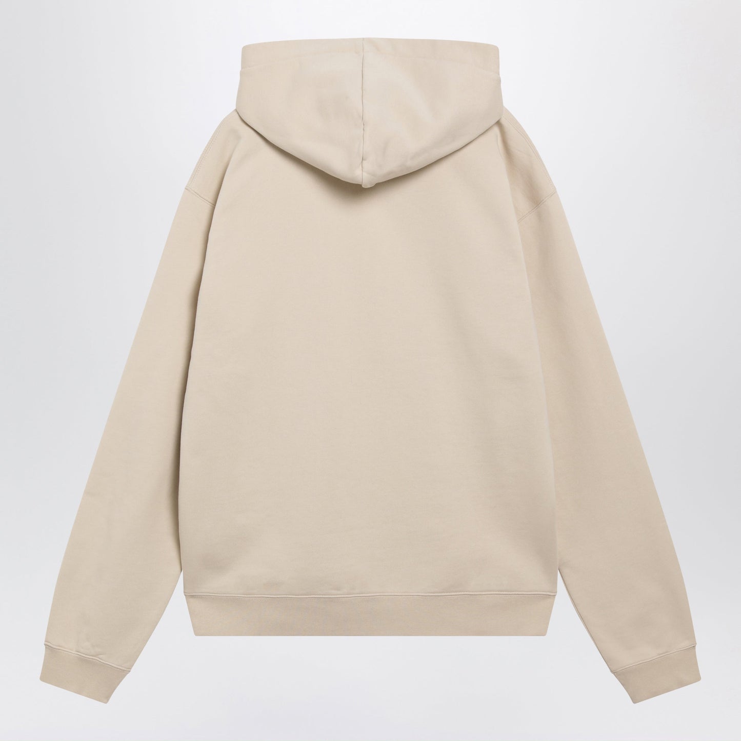 Jacquemus Beige Hoodie With Grosgrain Logo Men JACQUEMUS