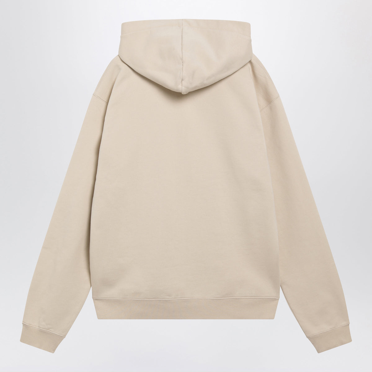Jacquemus Beige Hoodie With Grosgrain Logo Men JACQUEMUS