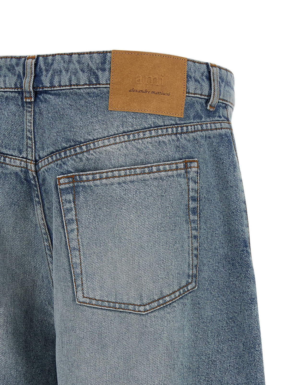 Ami Paris Men Denim Bermuda Shorts AMI PARIS